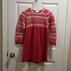 Hanna Anderson Valentines Red Sweater Dress
